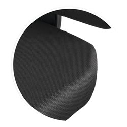 Arbeitsdrehstuhl Nexxit Gleiter Integralschaum schwarz Griff blau 450-600mm