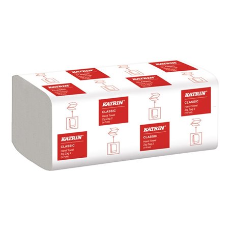 Falthandtuch Katrin Classic ZZ 2 L244xB230ca.mm weiß 2-lagig ZickZack ELOS