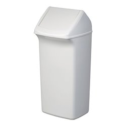 Wertstoffsammler 40l H747xB320xT366mm weiß weiß m.Deckel DURABLE