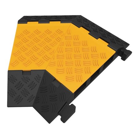 Schlauch- u.Kabelbrücke H70mm Gum.schwarz/gelb li.