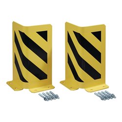 Schutzecke H400xL175/175mm L-Form Stahlbl.schwarz/gelb VE2 St.TTS