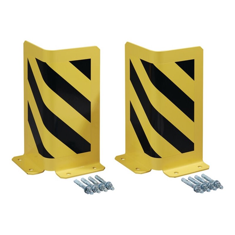 Schutzecke H400xL175/175mm L-Form Stahlbl.schwarz/gelb VE2 St.TTS