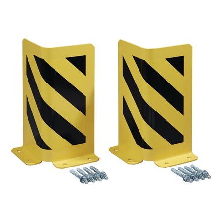 Schutzecke H400xL175/175mm L-Form Stahlbl.schwarz/gelb VE2 St.TTS