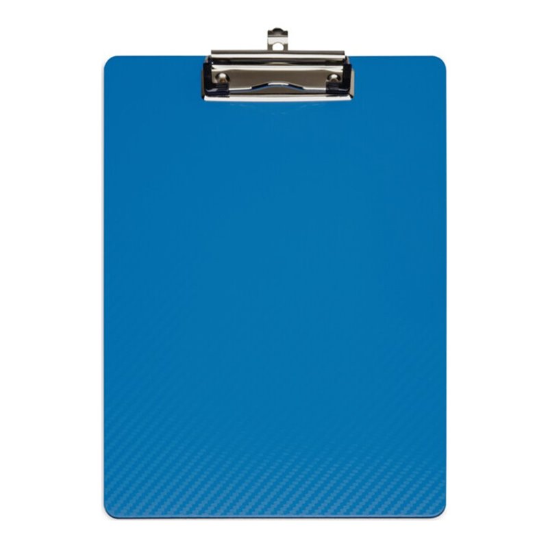 Klemmbrett PP Bügelklemme m.Griffmulde DIN A4 blau