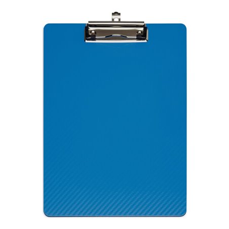 Klemmbrett PP Bügelklemme m.Griffmulde DIN A4 blau