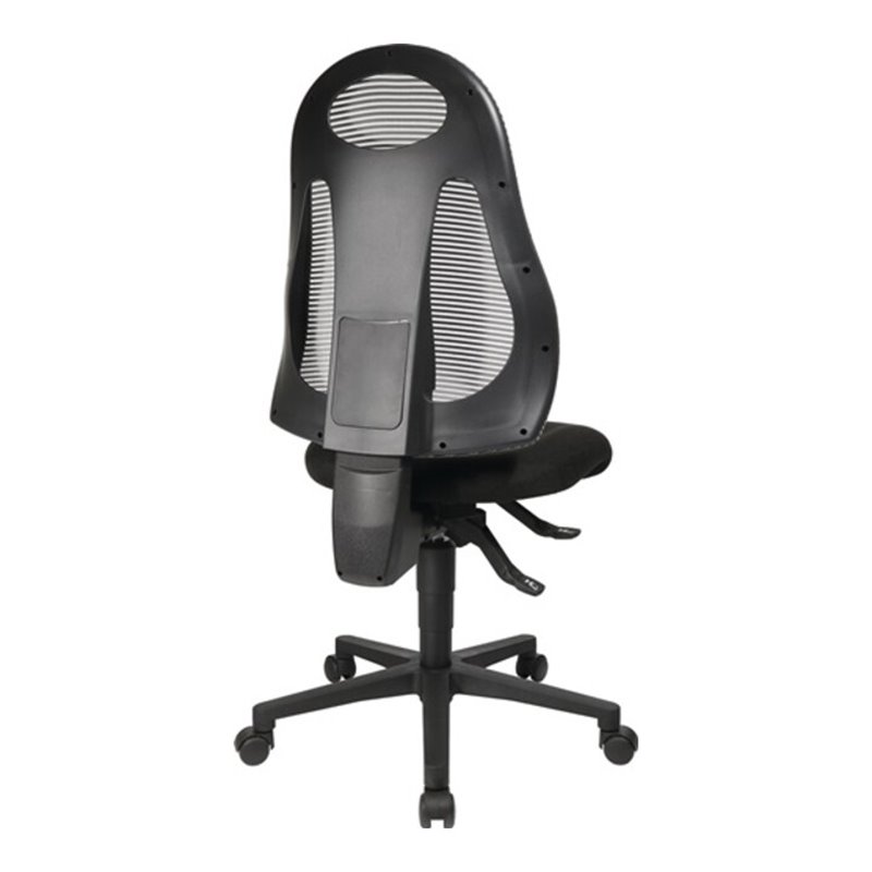 Bürodrehstuhl m.Synchrontechnik schwarz/hellgrau 420-530mm o.Armlehnen TOPSTAR