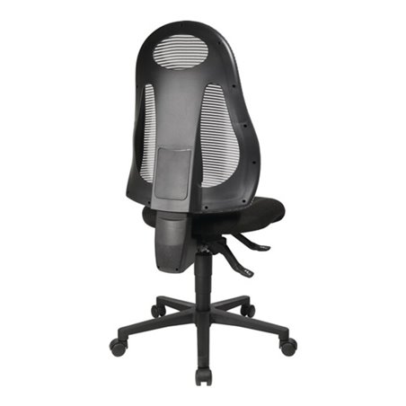 Bürodrehstuhl m.Synchrontechnik schwarz/hellgrau 420-530mm o.Armlehnen TOPSTAR
