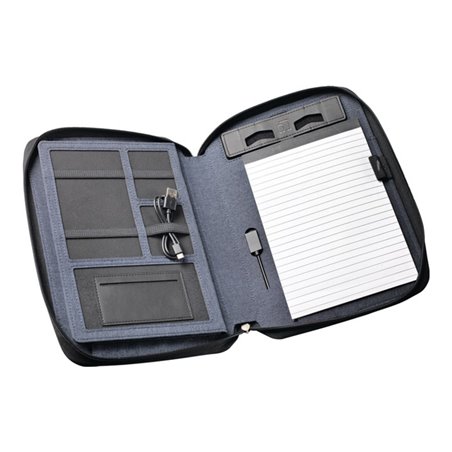 Konferenzmappe jeansblau A 5 m.Powerbank H37xB210xT287mm STYRO