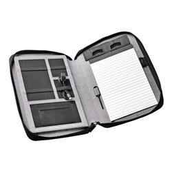 Konferenzmappe grau A 5 m.Powerbank H37xB210xT287mm STYRO