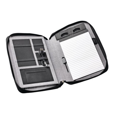 Konferenzmappe grau A 5 m.Powerbank H37xB210xT287mm STYRO