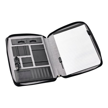 Konferenzmappe grau A 4 m.Powerbank H37xB262xT333mm STYRO