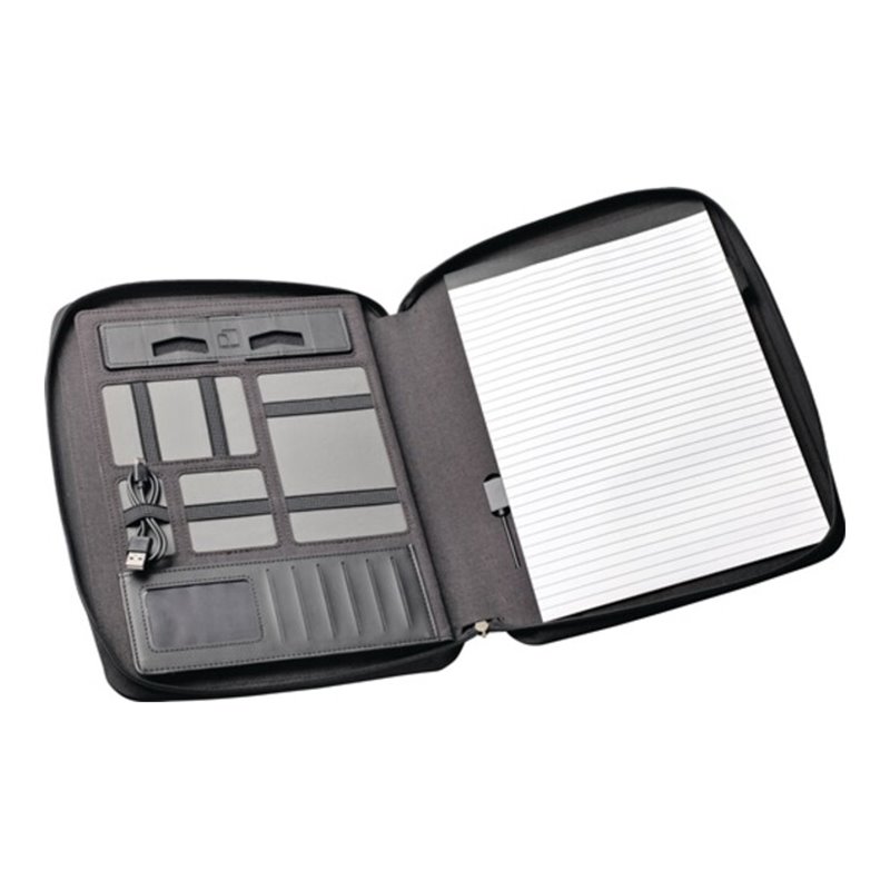 Konferenzmappe anth.A 4 m.Powerbank H37xB262xT333mm STYRO