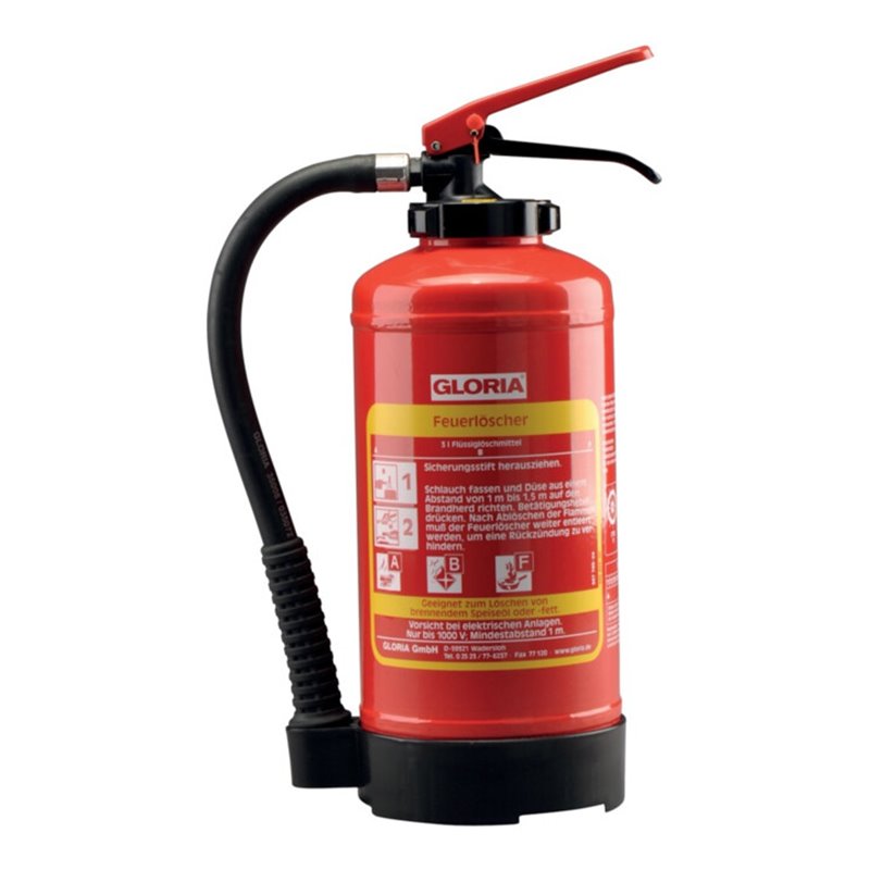 Fettbrandfeuerlöscher 6kg aufladb.Brandkl.21 A 113 B 75 F m.Wandh.