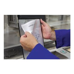 Wandhalter 5 Sichttafeln PP schwarz m.Neodym-Magnetf.DIN A4