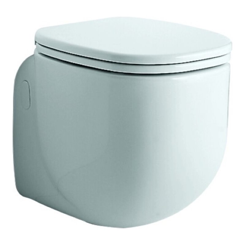 Geberit WC-Sitz 500 by Citterio weiß, mit Deckel, Scharniere verchromt
