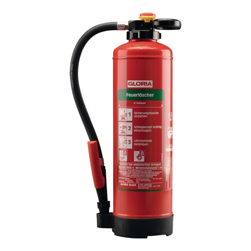 Schaumfeuerlöscher 6kg aufladb.Brandkl.34 A 183 B m.Wandh.