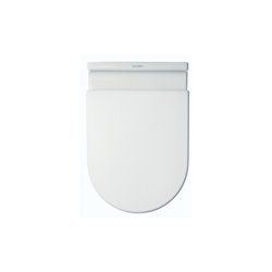 Duravit WC-Sitz Starck 3 o. Absenkaut., Scharn. Edelstahl, weiß