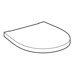 Geberit WC-Sitz Visit weiß, mit Deckel, Scharniere Edelstahl