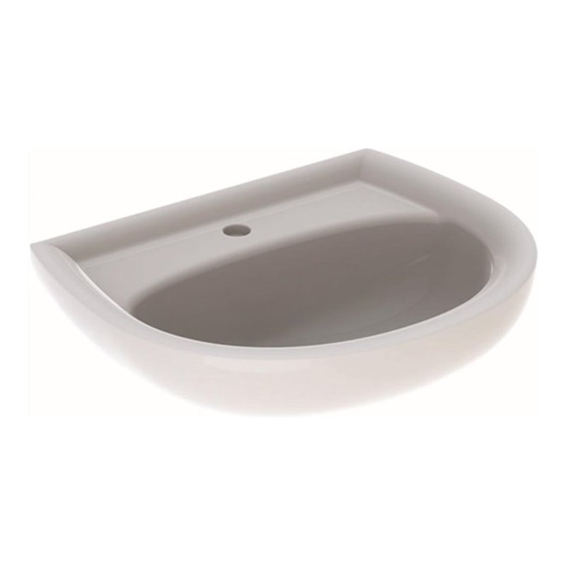 Geberit Waschtisch RENOVA mit Hahnloch, ohne Überlauf 600 x 490 mm weiß
