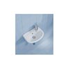 Duravit Handwaschbecken Duraplus Compact 36,5x26, 5cm, 2 HL vorg., m ÜL, HLB, we