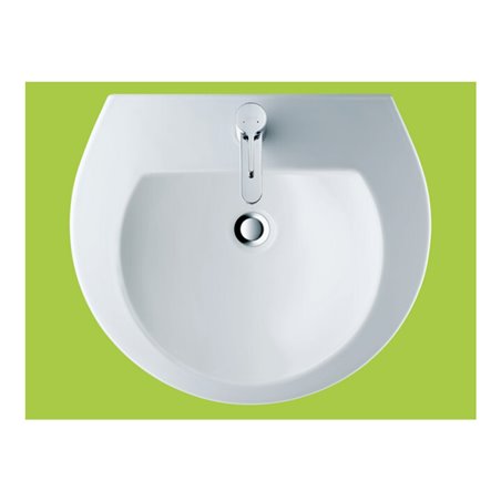 Duravit Waschtisch Darling New 55x48cm, we, m HL, ÜL, Hahnlochbank