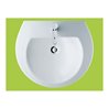 Duravit Waschtisch Darling New 55x48cm, we, m HL, ÜL, Hahnlochbank