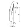 Grohe Handbrause 130 POWER&SOUL mit Durchflusskonstanthalter 9,5 l/min chrom