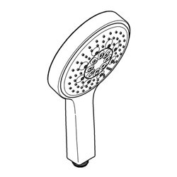 Grohe Handbrause COSMOPOLITAN 130 POWER&SOUL mit Durchflusskonstanthalter 9,5 l/min chrom