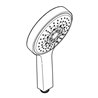 Grohe Handbrause COSMOPOLITAN 130 POWER&SOUL mit Durchflusskonstanthalter 9,5 l/min chrom