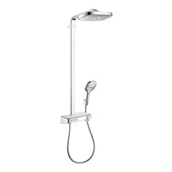 hansgrohe Showerpipe Raindance Select E mit Thermostat, 3jet, chrom