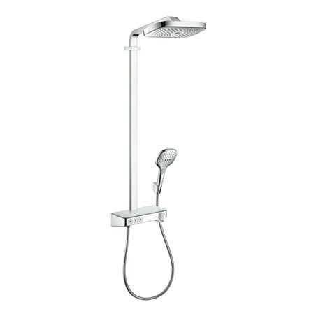 hansgrohe Showerpipe Raindance Select E mit Thermostat, 3jet, chrom