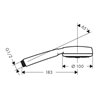 hansgrohe Handbrause CROMETTA 100 1jet DN 15 weiß/chrom