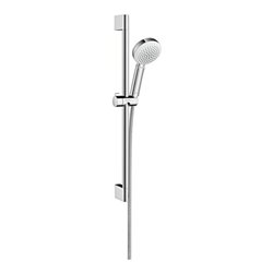 hansgrohe Brauseset CROMETTA 100 1jet Brausestange Unica´Croma 900 mm weiß/chrom
