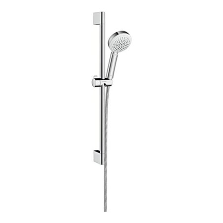 hansgrohe Brauseset CROMETTA 100 1jet Brausestange Unica´Croma 900 mm weiß/chrom