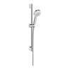 hansgrohe Brauseset CROMETTA 100 1jet Brausestange Unica´Croma 900 mm weiß/chrom