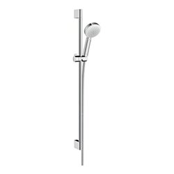 hansgrohe Brauseset CROMETTA 100 1jet Brausestange Unica´Croma 900 mm weiß/chrom