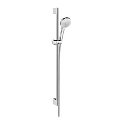 hansgrohe Brauseset CROMETTA 100 VARIO Brausestange Unica´Croma 900 mm weiß/chrom