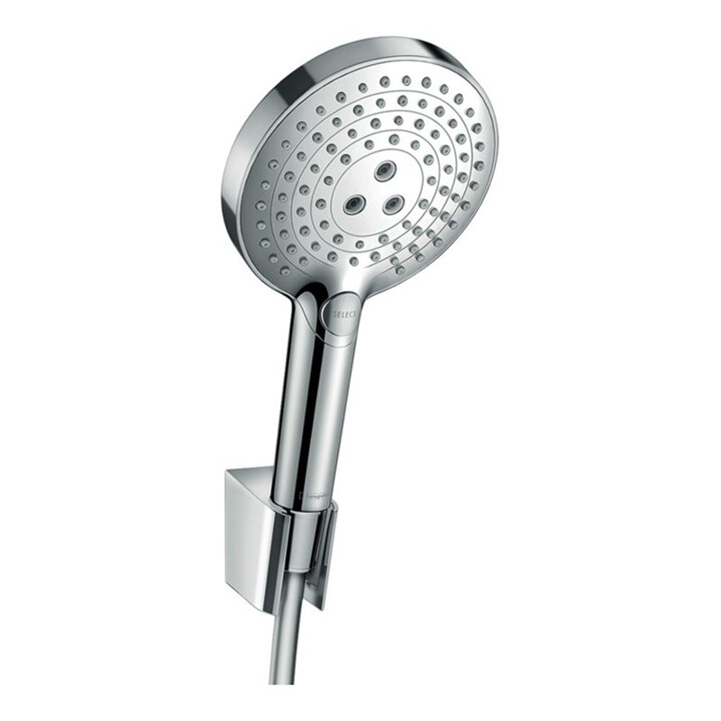 hansgrohe Brausehalter-Set Raindance Select S 1600mm Brauseschlauch, chrom, 3jet