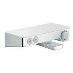 hansgrohe Badewannenthermostat ShowerTablet Sel. 300 300x160mm, AP, 2 Verb, A 192mm, we/vc