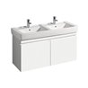 Geberit Waschtischunterschrank RENOVA PLAN 1226 x 586 x 438 mm Lack weiß hochglanz