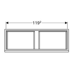 Geberit Waschtischunterschrank RENOVA PLAN 1226 x 586 x 438 mm Lack weiß hochglanz