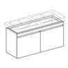 Geberit Waschtischunterschrank RENOVA PLAN 1226 x 586 x 438 mm Lack weiß hochglanz