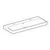 Geberit Waschtisch SMYLE 1200 x 480 mm, mit zwei Hahnlöchern, mit Überlauf weiß