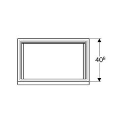 Geberit Waschtischunterschrank RENOVA PLAN 676 x 586 x 438 mm Lack lava matt