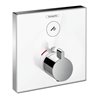 hansgrohe Thermostat SHOWERSELECT GLAS Unterputz, für 1 Verbraucher weiß/chrom