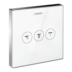 hansgrohe Fertigset ShowerSelect Glas UP-THM, 3 Verbraucher, Glas, weiß/chrom