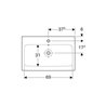 Geberit Waschtisch iCon 75x48,5cm, we. K-Tect, m Hahnl., m ÜL