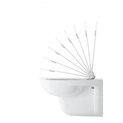 Duravit WC-Sitz D-Code m Absenkaut., Scharn. Kunststoff, weiß