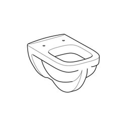 Geberit Wand-Flachspül-WC Renova Plan 6 l, weiß KeraTect