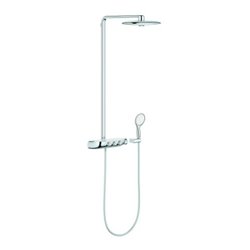 Grohe Duschsystem Rainshower SmartC 360Duo chrom, mit AP-Thermostat, Duscharm 50cm